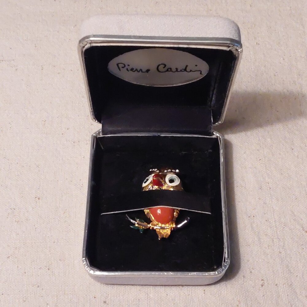 Vintage Pierre Cardin Owl Pin